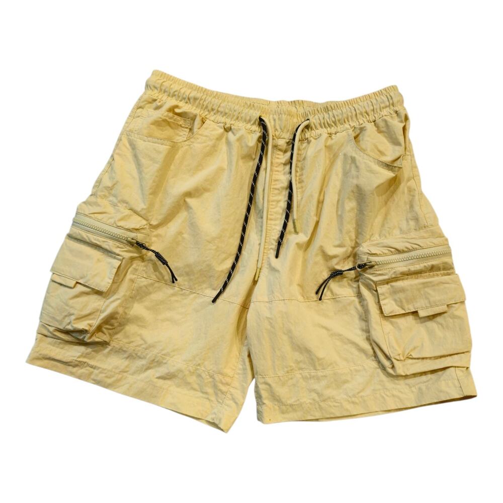 SMOKE RISE Cream Cargo Shorts Mens Drawstring Waist Sz - M